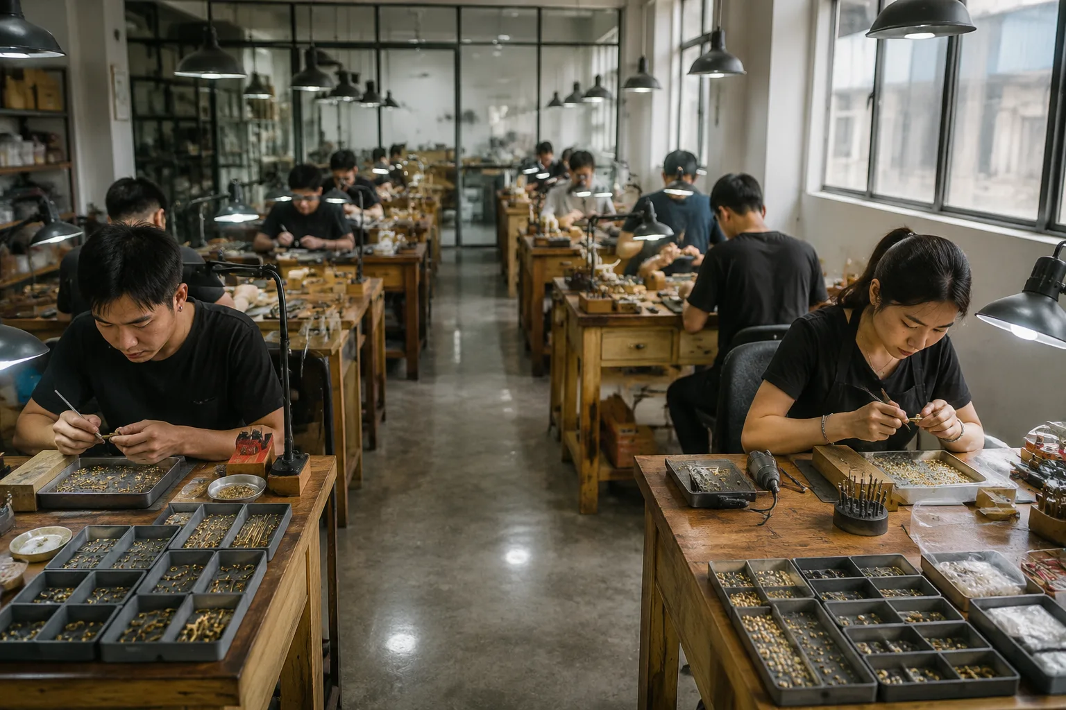 ورشة Jewelry Roots في إيوو، الصين