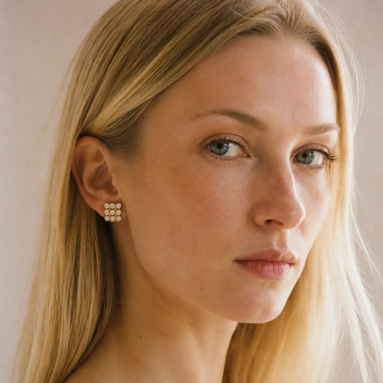 Tic-Tac-Toe Nine-Stone Studs