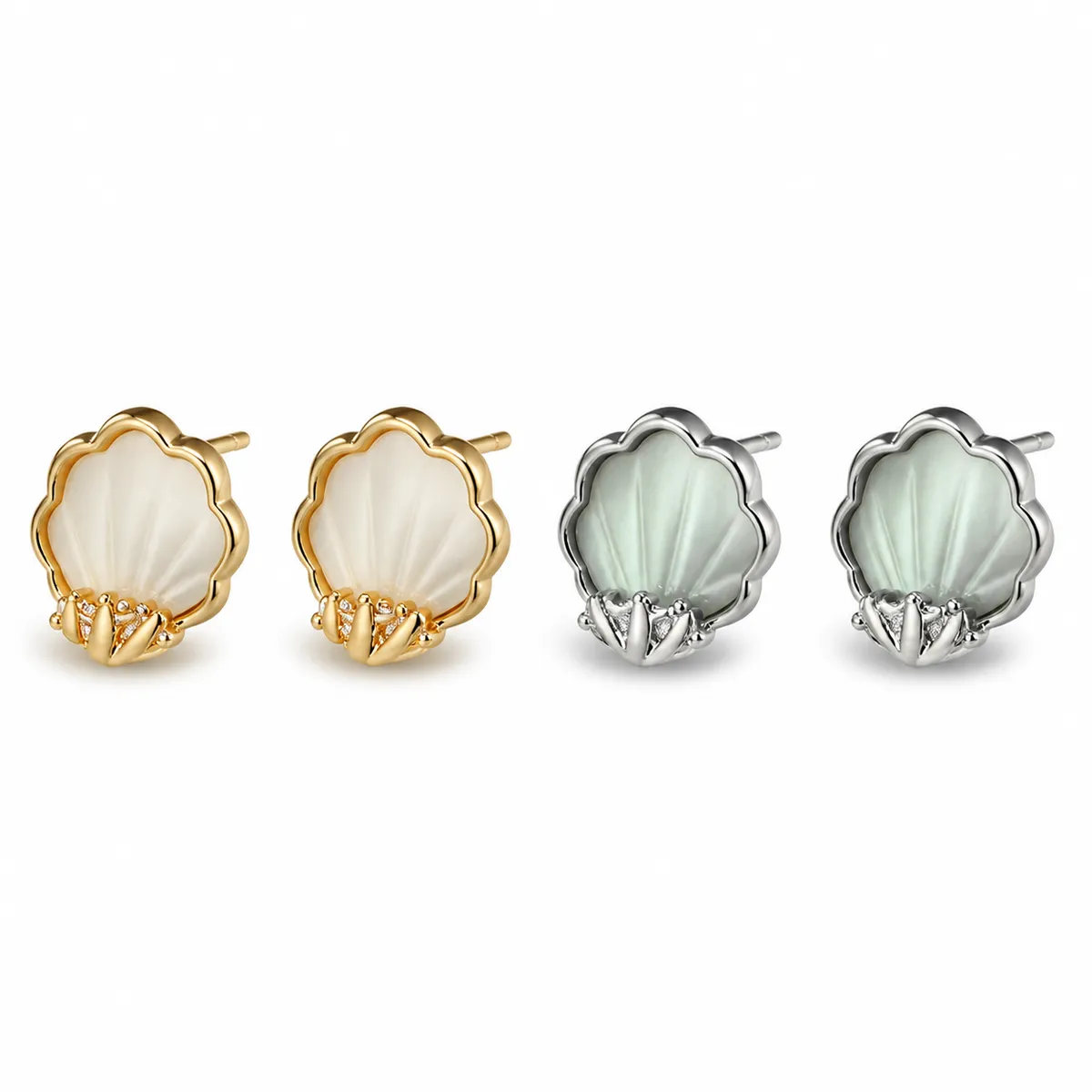 Mother-of-Pearl Shell Studs