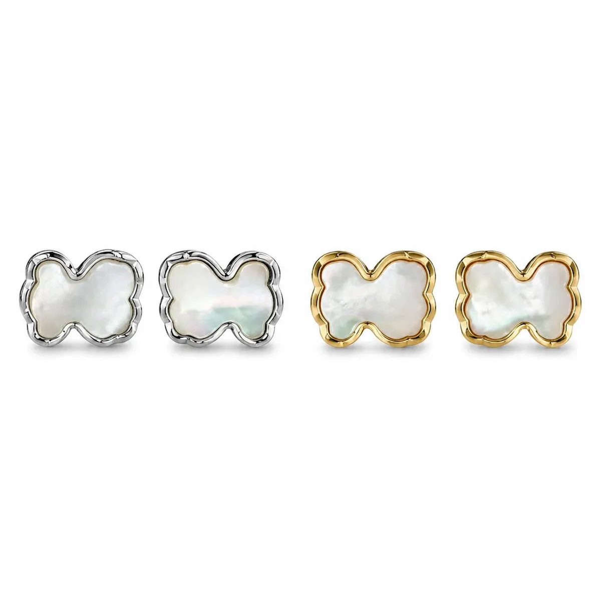 Mother-of-Pearl Bear Studs