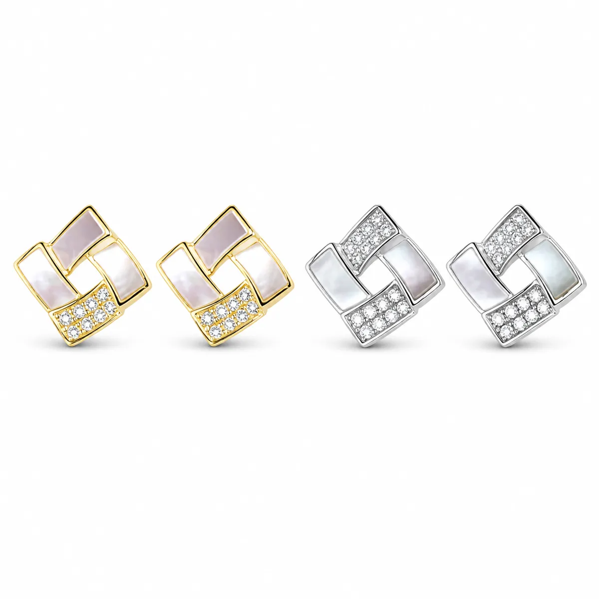 Mother-of-Pearl Pinwheel Studs