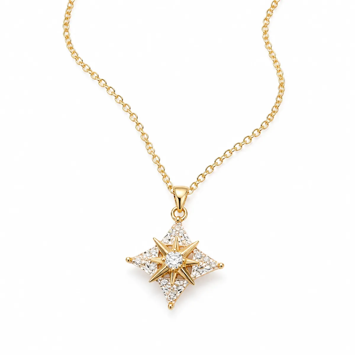 Collana Stella Brillante Zircone