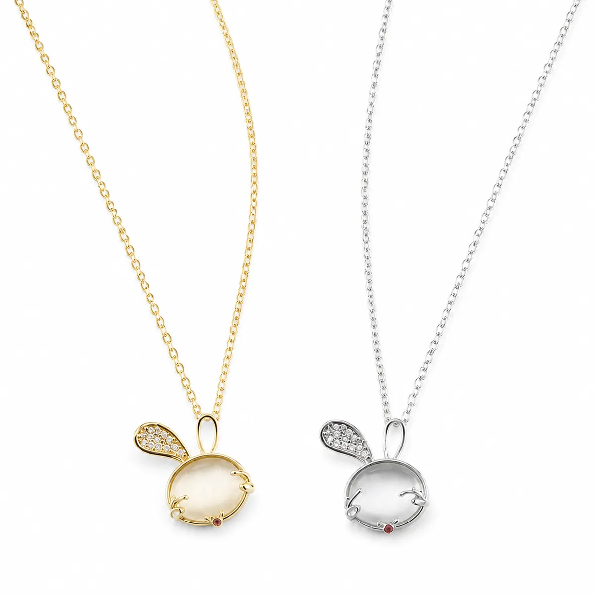 Cat's-Eye Bunny Necklace