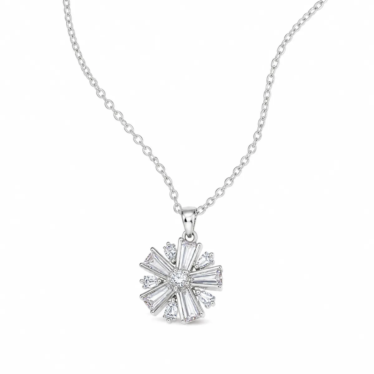 Snowflake Zircon Choker