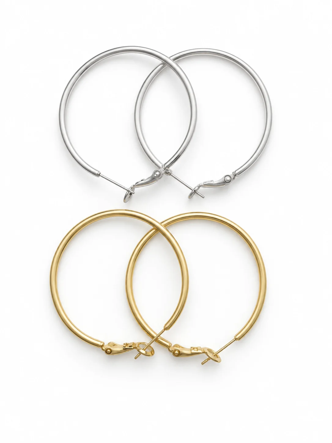Brass Hoop Earrings 702-30