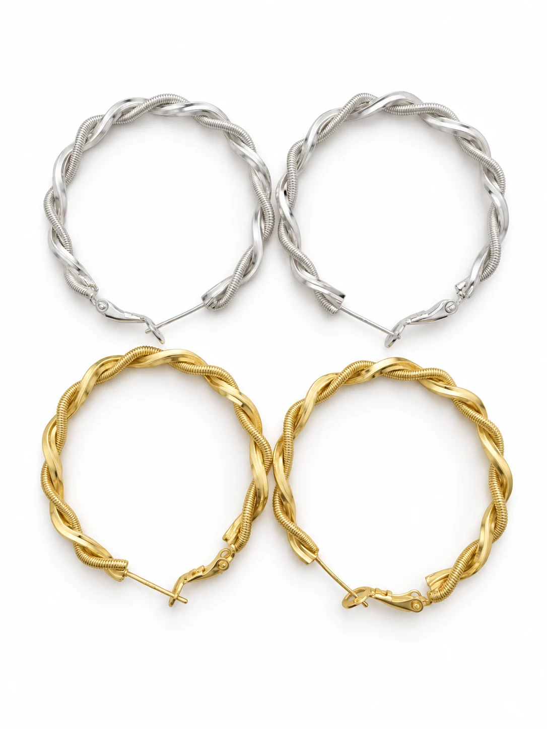 Brass Hoop Earrings 516-40