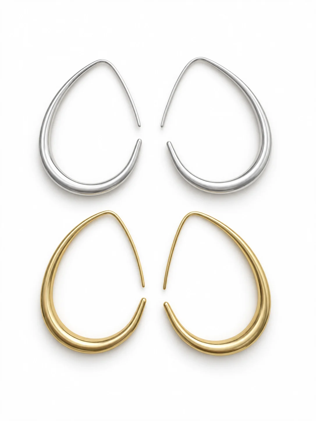 Brass Hoop Earrings 695--50
