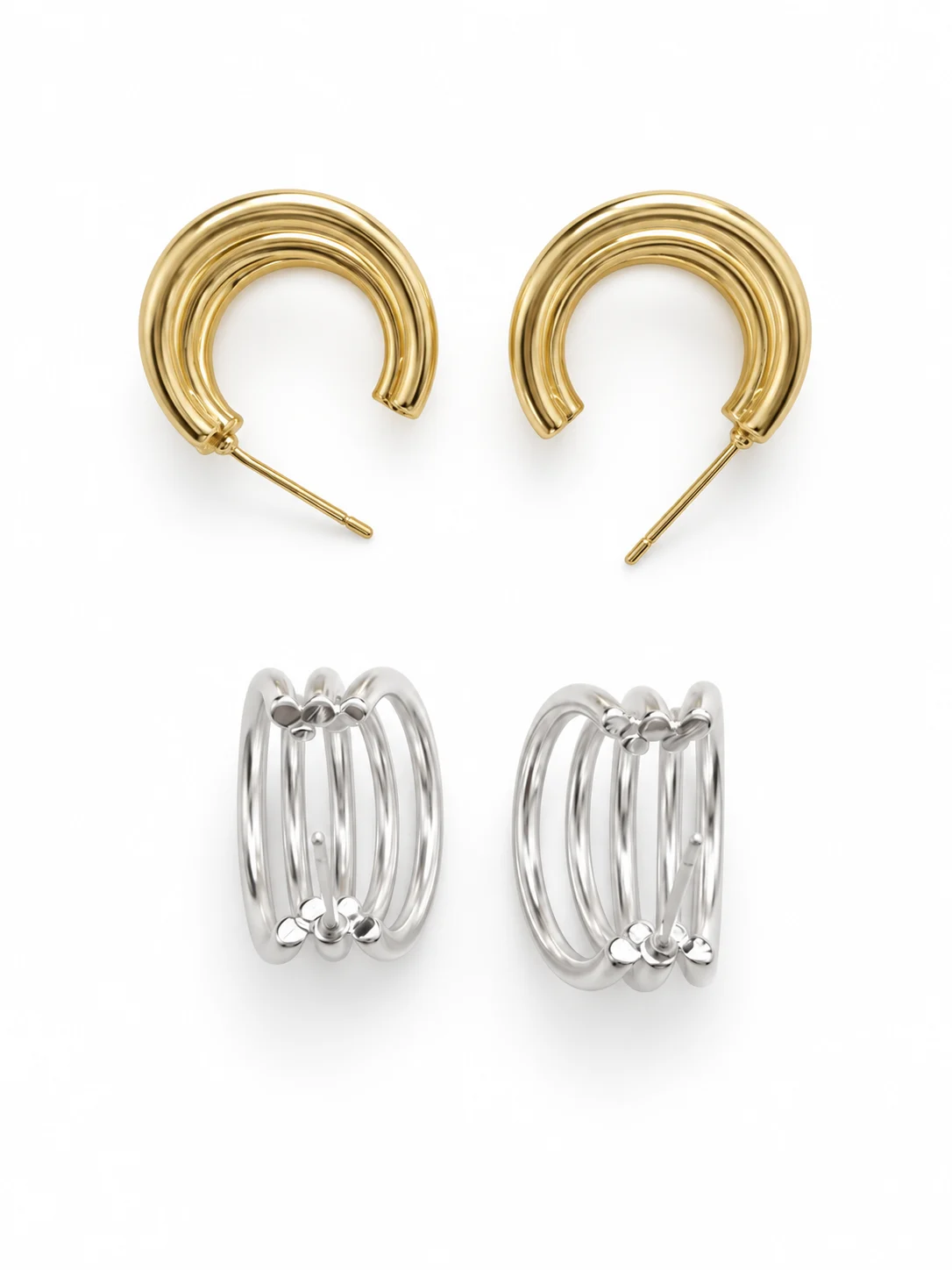 Brass Hoop Earrings 109--20