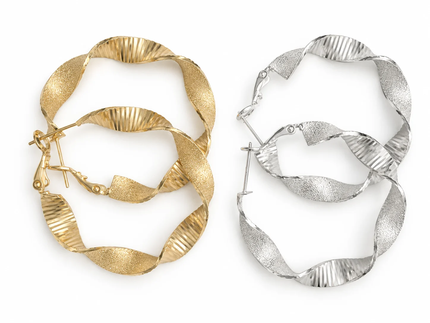 Brass Hoop Earrings 476-40