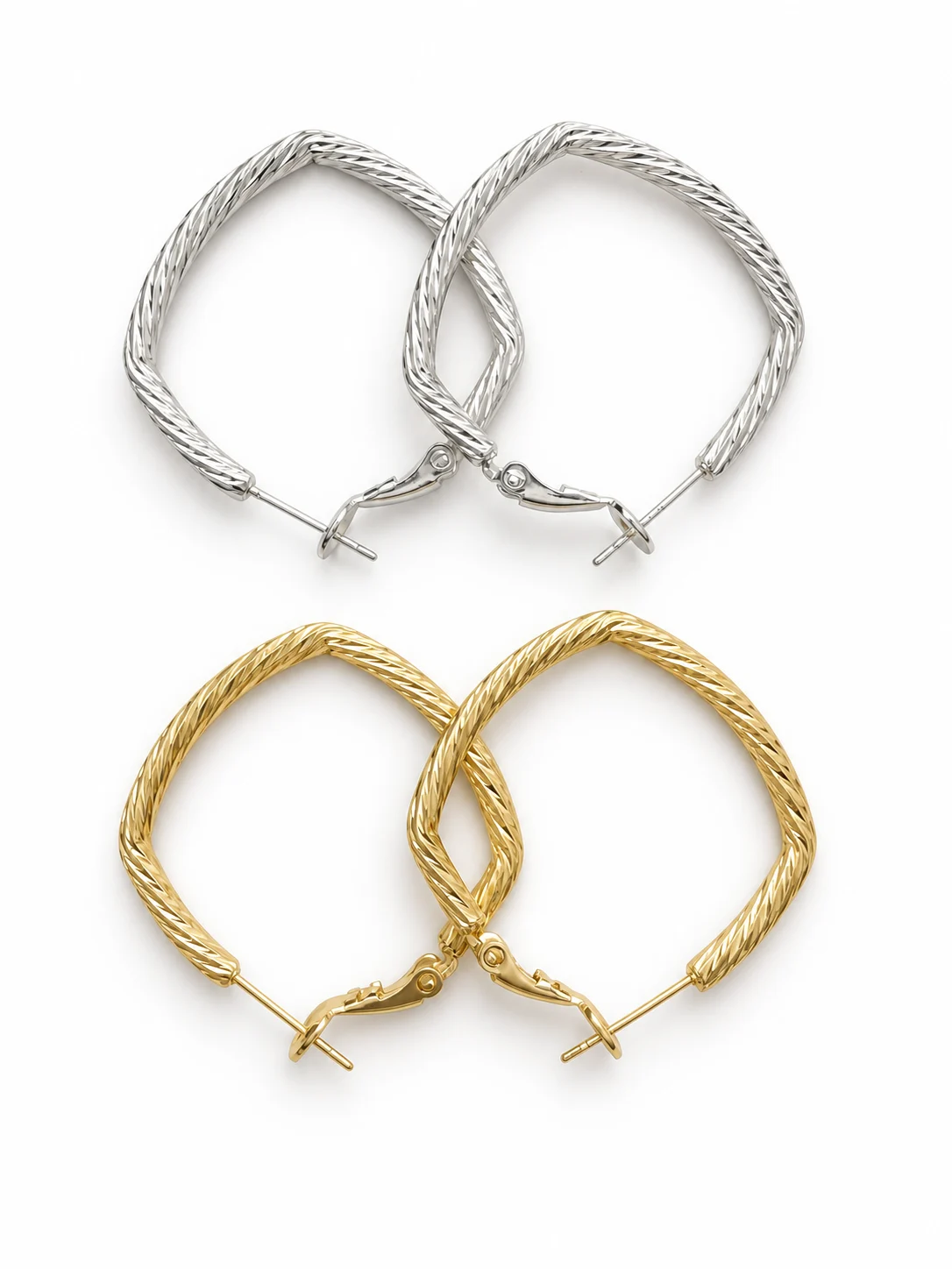 Brass Hoop Earrings 35-30