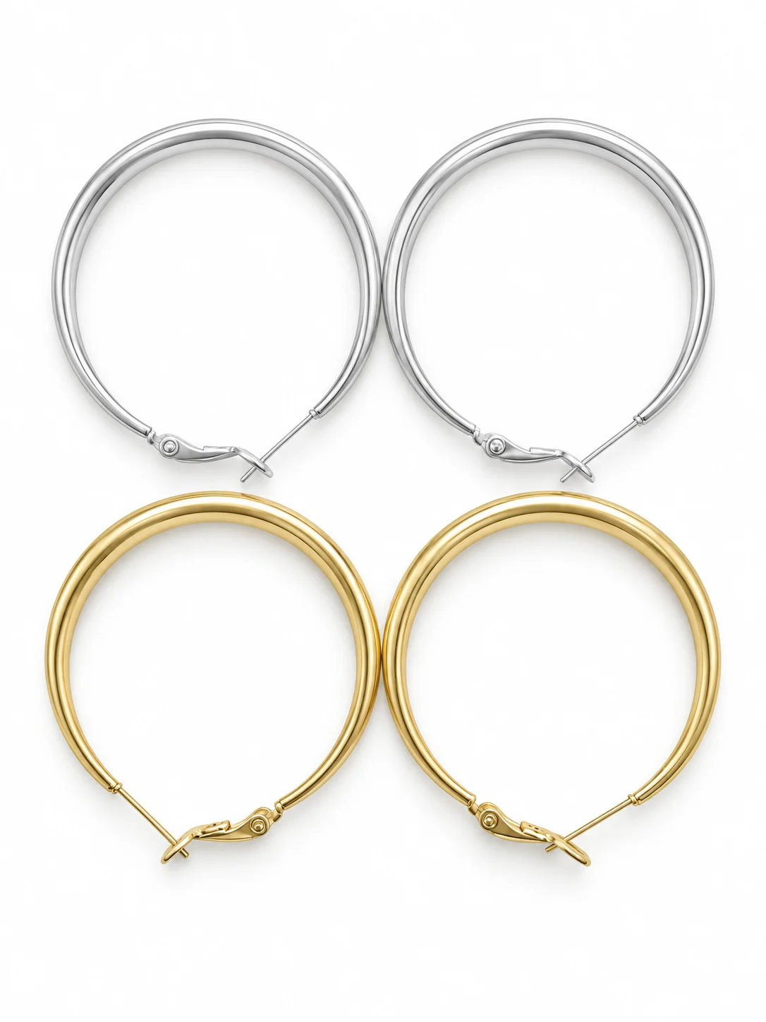 Brass Hoop Earrings 494-40