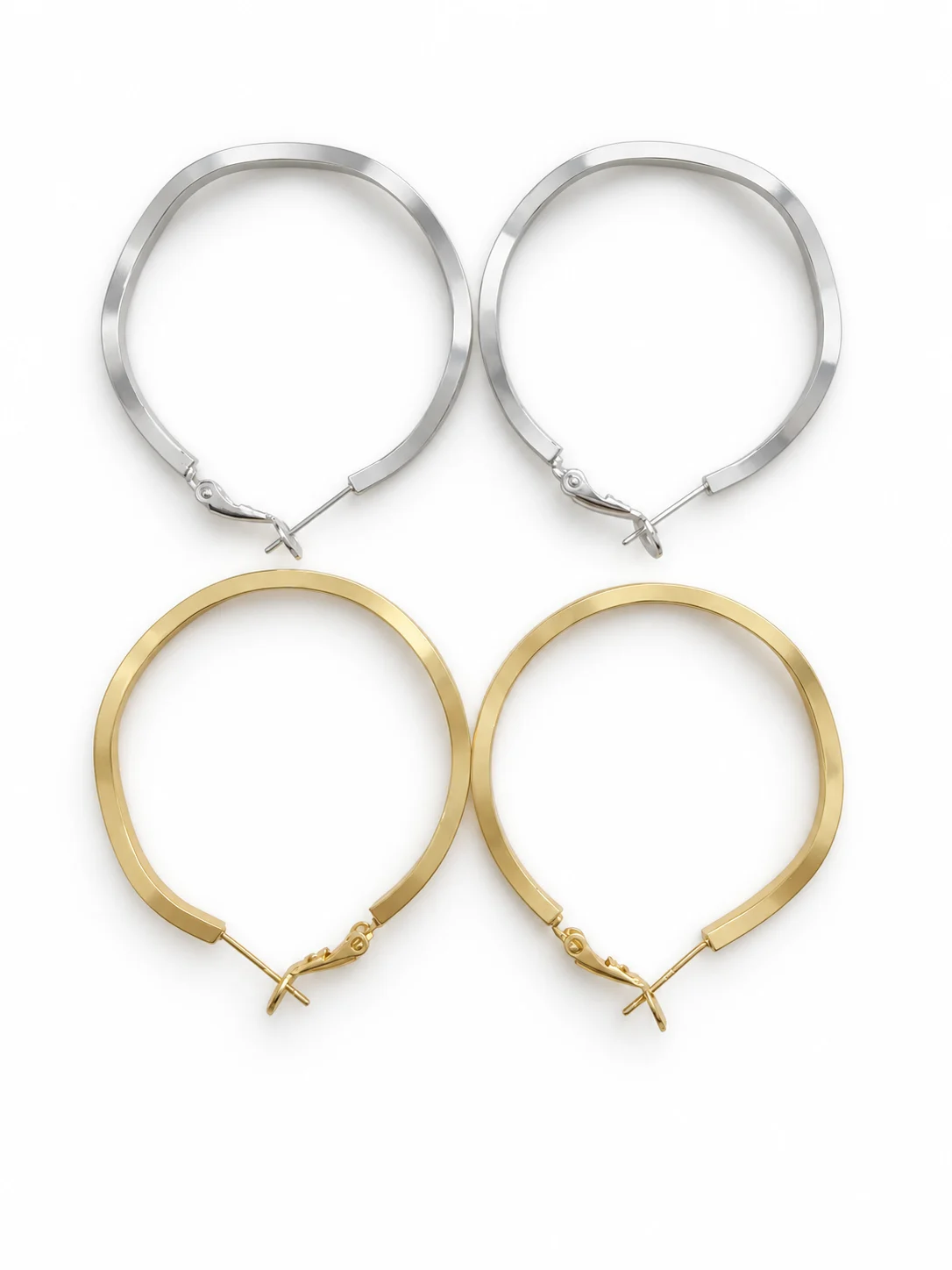 Brass Hoop Earrings 191-40