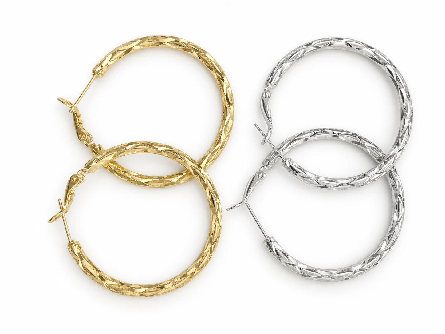 Brass Hoop Earrings 731-40