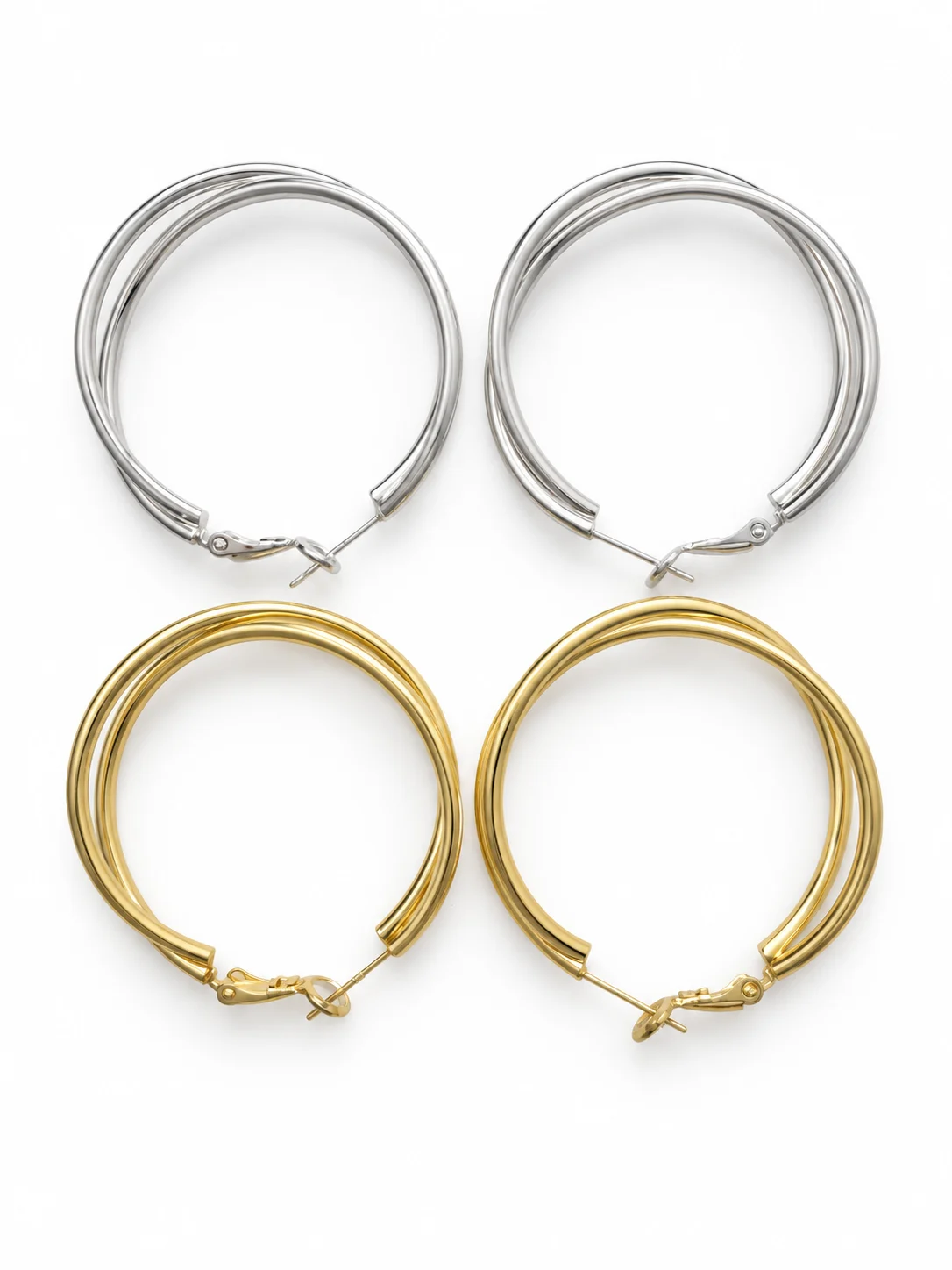 Brass Hoop Earrings 90-40